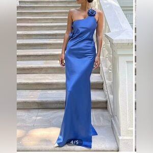 Blue Wedding Guest Dress (Small)